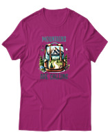 T-Shirt Αντρικό - Mountains Are Calling Bag - Color Thumbnail Φουξια