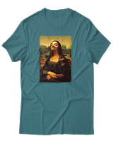 T-Shirt Αντρικό - Mr Bean Liza - Color Thumbnail Μπλε Πράσινο