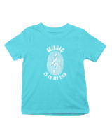 T-Shirt  Παιδικό - Music Is In My Dna - Color Thumbnail Οινοπνευματί