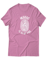 T-Shirt  Γυναικείο - Music Is In My Dna - Color Thumbnail Ροζ