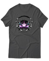 T-Shirt Αντρικό - Music Is Life - Color Thumbnail Ανθρακί