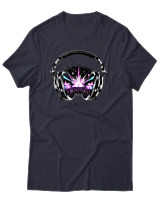 T-Shirt Αντρικό - Music Is Life - Color Thumbnail Σκούρο Μπλε