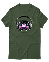 T-Shirt Αντρικό - Music Is Life - Color Thumbnail Κυπαρισσί