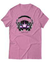 T-Shirt Αντρικό - Music Is Life - Color Thumbnail Ροζ