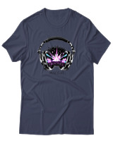 T-Shirt  Γυναικείο - Music Is Life - Color Thumbnail Μπλέ Γκρί