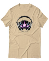 T-Shirt  Γυναικείο - Music Is Life - Color Thumbnail Μπέζ
