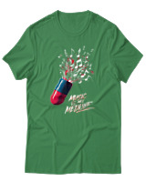 T-Shirt Αντρικό - Music Is My Medicine - Color Thumbnail Πράσινο