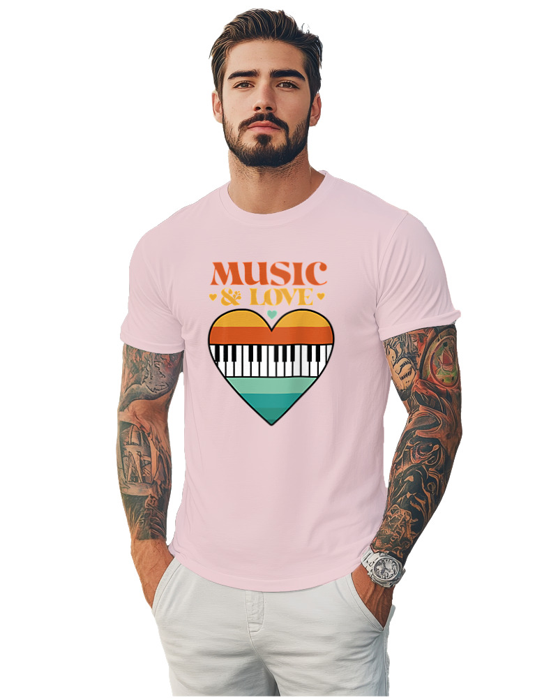 T-Shirt Αντρικό - Music & Love - Image 1