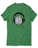 T-Shirt Αντρικό - Music Mind - Color Thumbnail Πράσινο