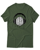 T-Shirt Αντρικό - Music Mind - Color Thumbnail Κυπαρισσί