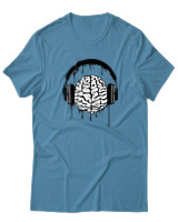 T-Shirt  Γυναικείο - Music Mind - Color Thumbnail Τυρκουάζ