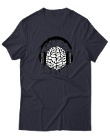 T-Shirt  Γυναικείο - Music Mind - Color Thumbnail Σκούρο Μπλέ