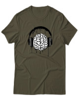T-Shirt  Γυναικείο - Music Mind - Color Thumbnail Χακί