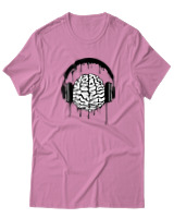 T-Shirt  Γυναικείο - Music Mind - Color Thumbnail Ροζ