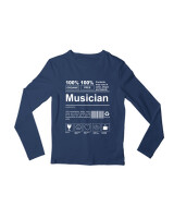 Μακρυμάνικο Μακό - Musician - Color Thumbnail Σκούρο Μπλε