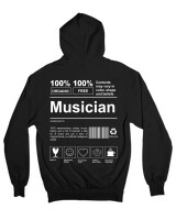 Ζακέτα Φούτερ με κουκούλα - Musician - Color Thumbnail Μαύρο