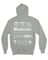 Ζακέτα Φούτερ με κουκούλα - Musician - Color Thumbnail Γκρι Μελανζέ
