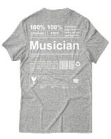 T-Shirt Unisex - Musician - Color Thumbnail Γκρι Μελανζέ