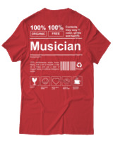 T-Shirt Unisex - Musician - Color Thumbnail Κόκκινο