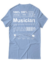 T-Shirt Unisex - Musician - Color Thumbnail Γαλάζιο