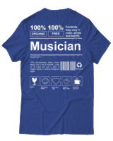 T-Shirt Unisex - Musician - Color Thumbnail Μπλε Ρουά
