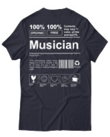 T-Shirt Unisex - Musician - Color Thumbnail Σκούρο Μπλε