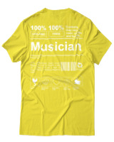 T-Shirt Unisex - Musician - Color Thumbnail Κίτρινο