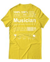 T-Shirt Unisex - Musician - Color Thumbnail Χρυσό Κίτρινο
