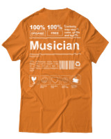T-Shirt Unisex - Musician - Color Thumbnail Πορτοκαλί