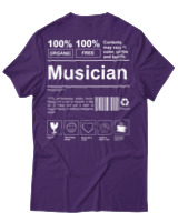 T-Shirt Unisex - Musician - Color Thumbnail Σκούρο Μωβ