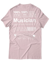 T-Shirt Unisex - Musician - Color Thumbnail Απαλό Ροζ