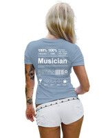 T-Shirt Στενή Γραμμή - Musician - Color Thumbnail Γαλάζιο