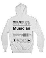 Ζακέτα Φούτερ με κουκούλα - Musician - Color Thumbnail 'Ασπρο