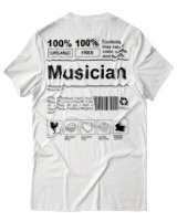 T-Shirt Unisex - Musician - Color Thumbnail Άσπρο