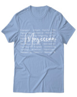 T-Shirt Αντρικό - Musician - Color Thumbnail Γαλάζιο