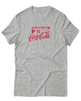 T-Shirt Αντρικό - My Blood Type Is Cola - Color Thumbnail Γκρι Μελανζέ