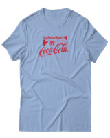 T-Shirt Αντρικό - My Blood Type Is Cola - Color Thumbnail Γαλάζιο