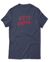 T-Shirt Αντρικό - My Blood Type Is Cola - Color Thumbnail Μπλε Γκρι