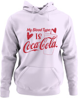 Φούτερ με κουκούλα - My Blood Type Is Cola - Color Thumbnail Λιλά