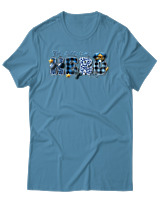 T-Shirt Αντρικό - My Dad Is A Hero - Color Thumbnail Τιρκουάζ