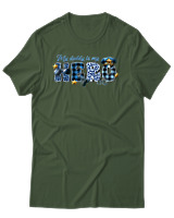 T-Shirt Αντρικό - My Dad Is A Hero - Color Thumbnail Κυπαρισσί