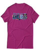 T-Shirt Αντρικό - My Dad Is A Hero - Color Thumbnail Φουξια