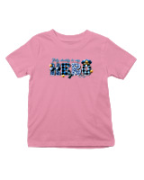 T-Shirt  Παιδικό - My Dad Is A Hero - Color Thumbnail Ροζ