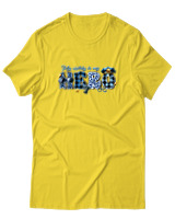T-Shirt  Γυναικείο - My Dad Is A Hero - Color Thumbnail Κίτρινο Χρυσό