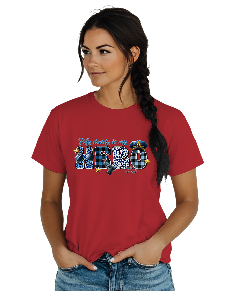 T-Shirt  Γυναικείο - My Dad Is A Hero - Image 1