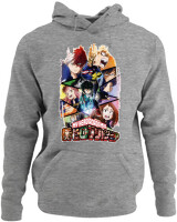 Φούτερ με κουκούλα - My Hero Academia - Color Thumbnail Γκρι Μελανζέ