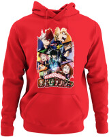 Φούτερ με κουκούλα - My Hero Academia - Color Thumbnail Κόκκινο