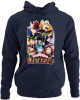 Φούτερ με κουκούλα - My Hero Academia - Color Thumbnail Navy Blue