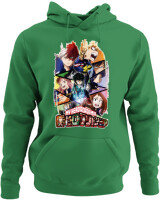Φούτερ με κουκούλα - My Hero Academia - Color Thumbnail Kelly Green