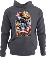 Φούτερ με κουκούλα - My Hero Academia - Color Thumbnail Ανθρακί